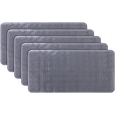 Kuber Industries Bath Mat | PVC Bathroom Mat | Shower Bath Mat | Floor Tub Mat | Bathroom Mud Mat | Anti-Skid Shower Bathroom Mat | L-YSD-A |Pack of 5| Gray